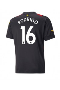 Fotbalové Dres Manchester City Rodri Hernandez #16 Venkovní Oblečení 2022-23 Krátký Rukáv